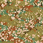 Chiyogami Yuzen Origami Paper - BLOOMING GROVE - 4 Sheet Pack - 6 x 6 Inch