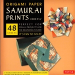 Finally, an origami kit for beginners and experts alike. The large, 8.25 inch sheets make easy folding for beginners as they follow the included instructions. The specialty prints and solid color reverse on these papers will thrill experts with new designs and patterns for their art. The 48 sheets in this kit feature details inspired by classic Japanese Ukiyo-E paintings of Samurai warriors. On the reverse of each sheet is a solid, complimentary color. Finishing up the kit are instructions providing an introduction to basic origami folding techniques and instructions for 6 different projects.
