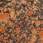 Italian Marbled Origami Paper - STONE - Brown/Black/Gold
