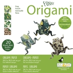 8" Origami Paper - Funny Origami - FROGS