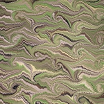 Brazilian Marbled Origami Paper Pack - CURL - Olive Green/Brown - 4 Sheet Pack - 6 x 6 Inch