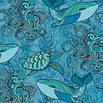 Italian Florentine Origami Paper - BLUE OCEAN