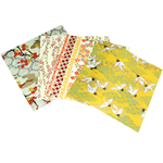 Assorted 6" Chiyogami Origami 16 Sheet Pack - YELLOWS