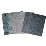 Assorted 6" Marbled Jute Origami 36 Sheet Pack - BLUE