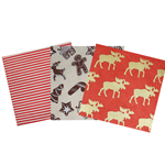 Assorted 6" Lokta Origami 36 Sheet Pack - CHRISTMAS REDS