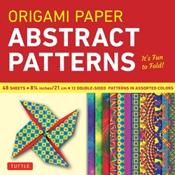 8" Origami Paper and Instruction Kit - ABSTRACT PATTERNS