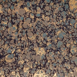 Italian Marbled Origami Paper - STONE - Blue/Gold