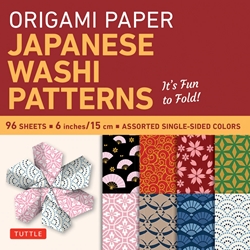 6" Origami Paper and Instruction Kit - JAPANESE WASHI PATTERNS