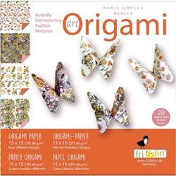 6" Art Origami Paper - Maria Sibylla Merian - BUTTERFLIES