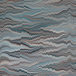 Brazilian Marbled Origami Paper Pack - NONPAREIL - Blue/Brown - 4 Sheet Pack - 6 x 6 Inch