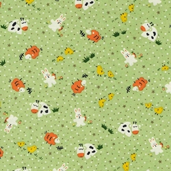Chiyogami Yuzen Origami Paper - FUNNY FARM - 4 Sheet Pack - 6 x 6 Inch