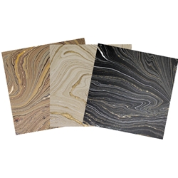 Assorted 6" Marbled Jute Origami 36 Sheet Pack - NEUTRAL