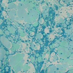 Hand Marbled Origami Paper - JUST BLUES STONE